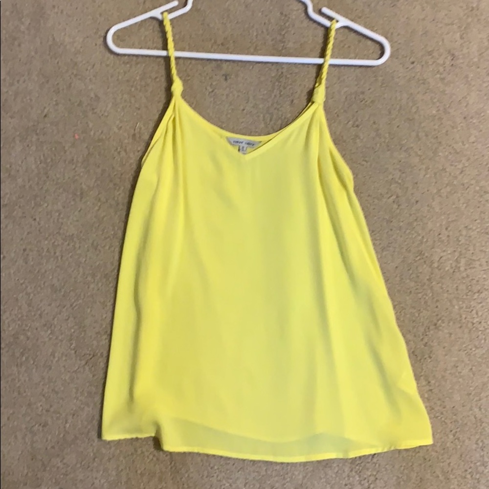 Naked Zebra Yellow tank top